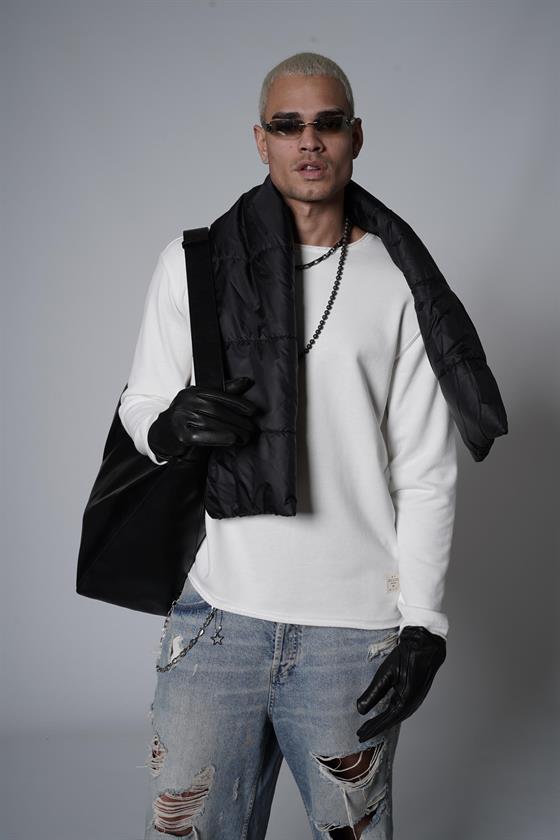 King Brich Pis Yaka Oversize Kalıp Erkek Sweatshirt