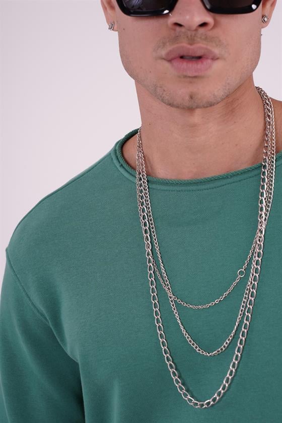 King Brich Pis Yaka Oversize Kalıp Erkek Sweatshirt