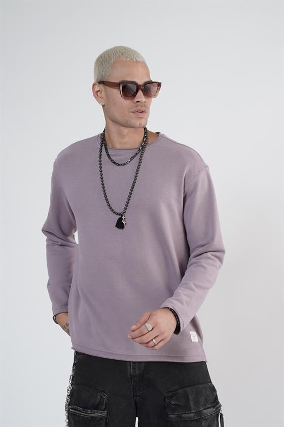 King Brich Pis Yaka Oversize Kalıp Erkek Sweatshirt
