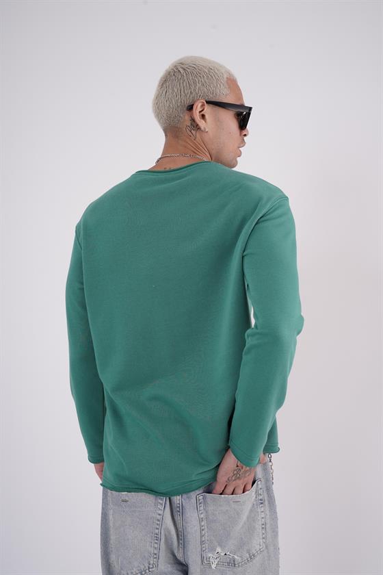 King Brich Pis Yaka Oversize Kalıp Erkek Sweatshirt