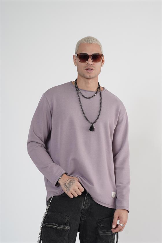 King Brich Pis Yaka Oversize Kalıp Erkek Sweatshirt