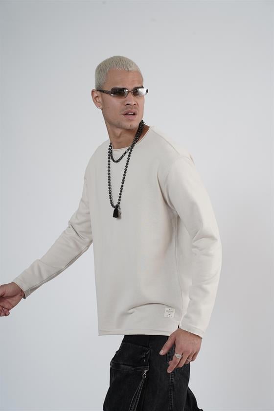 King Brich Pis Yaka Oversize Kalıp Erkek Sweatshirt