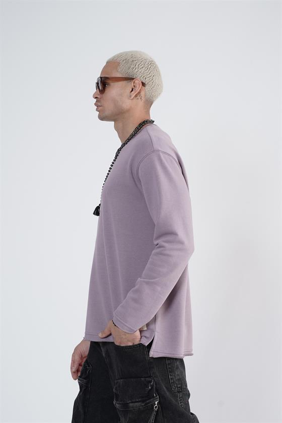 King Brich Pis Yaka Oversize Kalıp Erkek Sweatshirt