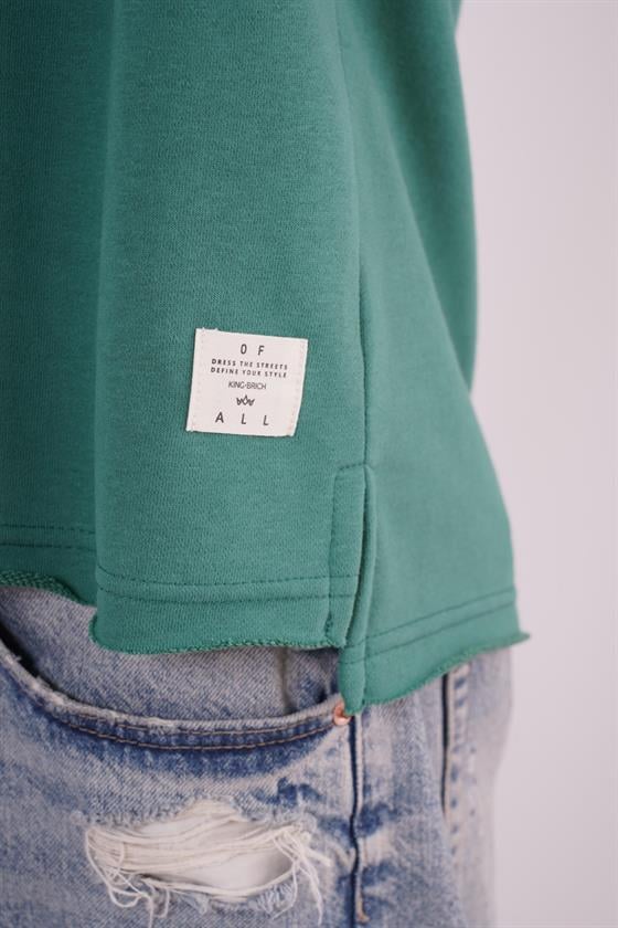 King Brich Pis Yaka Oversize Kalıp Erkek Sweatshirt