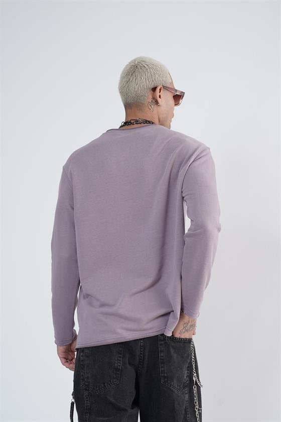 King Brich Pis Yaka Oversize Kalıp Erkek Sweatshirt
