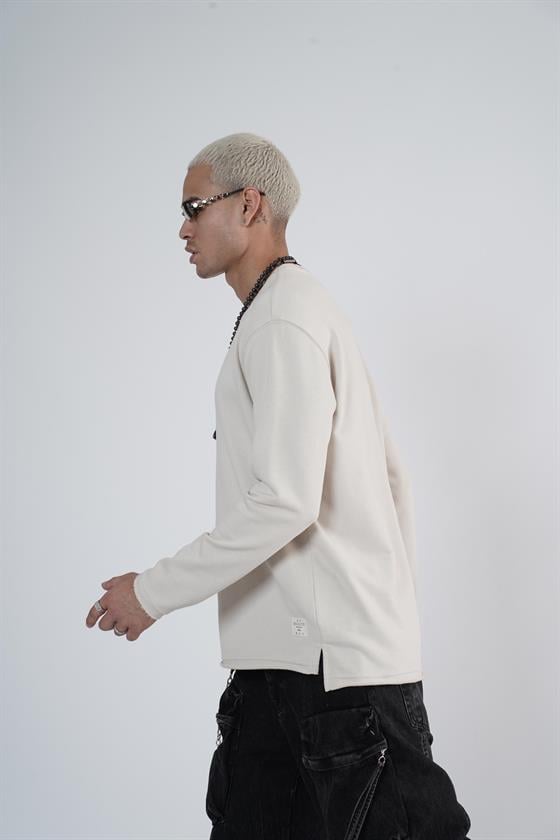 King Brich Pis Yaka Oversize Kalıp Erkek Sweatshirt