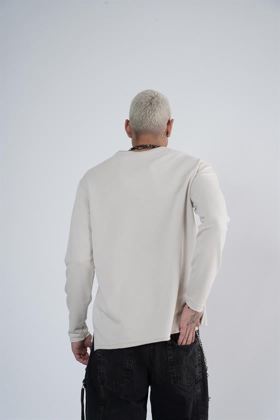 King Brich Pis Yaka Oversize Kalıp Erkek Sweatshirt