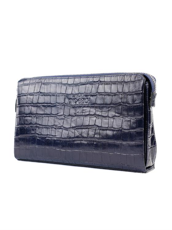 Kingbrich Logolu Hakiki Deri Kaplamalı Unisex El Çantası
