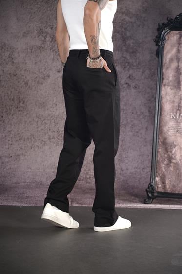Kuşaklı Baggy Kalıp Gabardin Pantolon