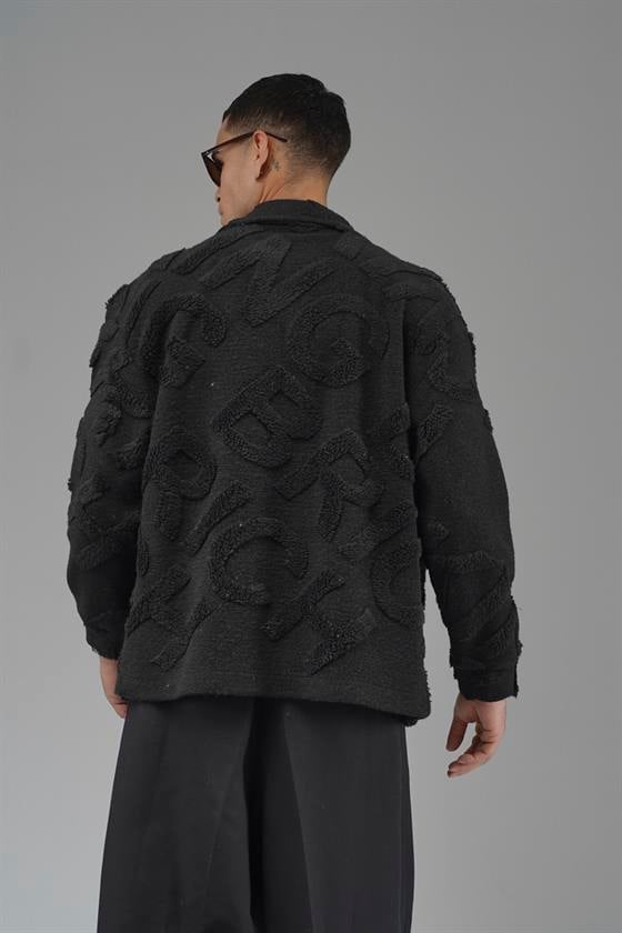 Önü Çıtçıt Kapamalı Kingbrich Yazılı Gömlek Yaka Peluş