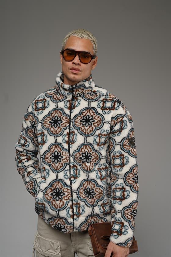 Önü Fermuarlı Kingbrich Yazılı Oversize Kalıp Peluş