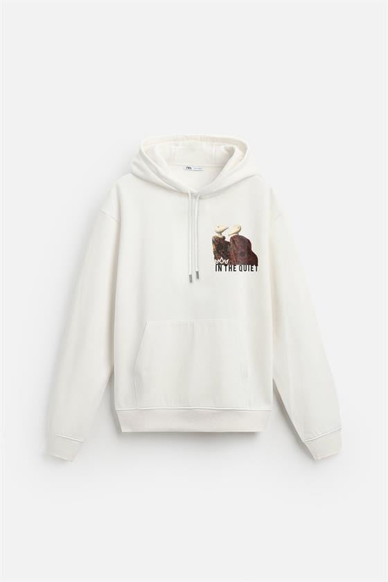 Önü ve Arkası DTF Baskılı Kanguru Cepli Oversize Kalıp Unisex Hoodie
