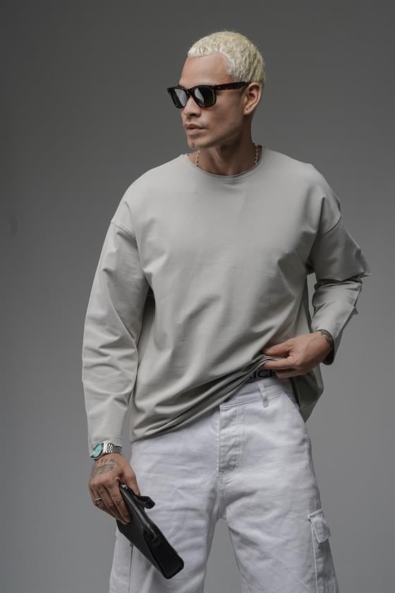 Oversize Kalıp Pablo Escobar Baskılı Pis Yaka Sweatshirt