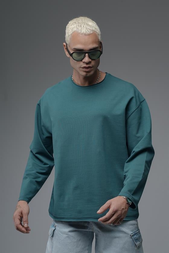 Oversize Kalıp Pablo Escobar Baskılı Pis Yaka Sweatshirt