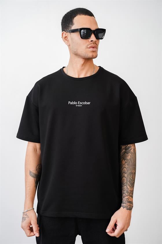Oversize Kalıp Pablo Escobar is Calling Baskılı Unisex Tişört