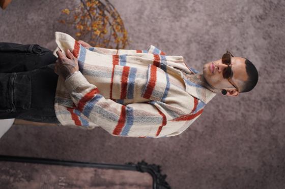 Oversize Kalıp Unisex Cepli Kaşe Oduncu Gömlek