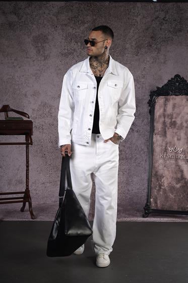 Oversize Kalıp Unisex Kot Ceket