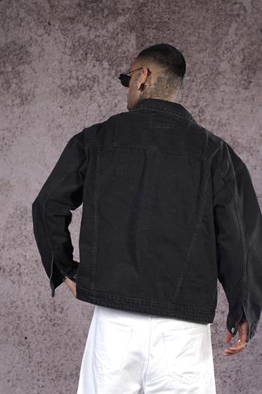 Oversize Kalıp Unisex Kot Ceket