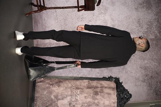 Regular Kalıp Blazer Keten Alt Üst Takım