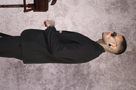 Regular Kalıp Blazer Keten Alt Üst Takım
