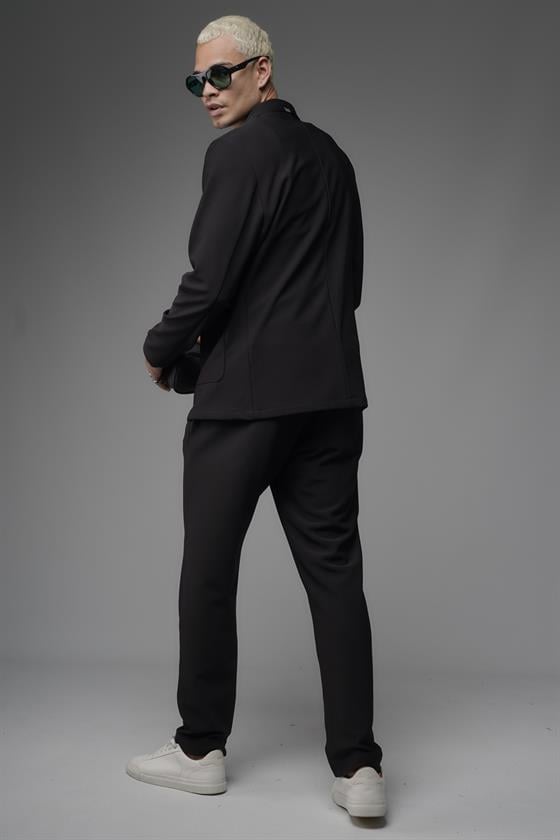 Regular Kalıp Likralı Erkek Blazer Alt Üst Takım