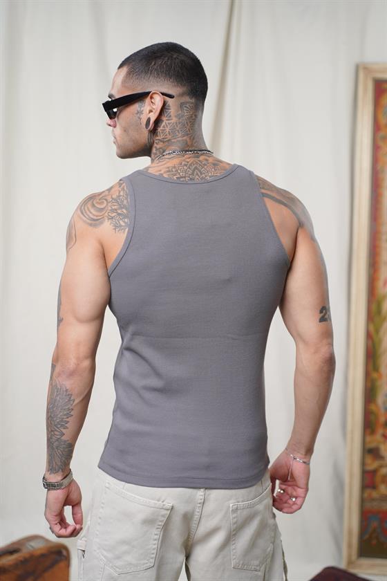 Slim Fit Kaşkorseli Esnek Düz  Erkek Sporcu Atlet