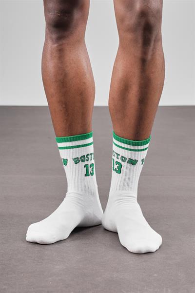 4'lü Boston Yazılı Sporcu Unisex Çorap