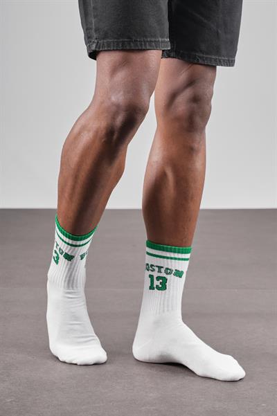 4'lü Boston Yazılı Sporcu Unisex Çorap