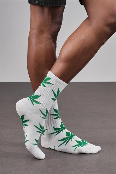 4'lü Yaprak Desenli Unisex Sporcu Çorap