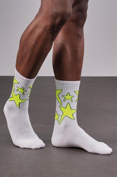 4'lü Yıldız Desenli Unisex Sporcu Çorap