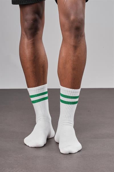 5'li Unisex Şeritli Sporcu Çorap