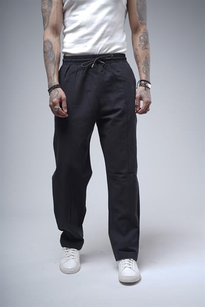 Baggy Kalıp Önü Çıma Detaylı Erkek Gabardin Pantolon