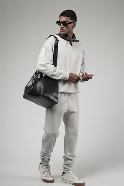 Bisiklet Yaka Oversize Kalıp Sweat Pantolon Alt Üst Takım