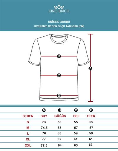 Erkek Sırtı Kanat Baskılı Önü Logo Detaylı Oversize Kalıp Tişört