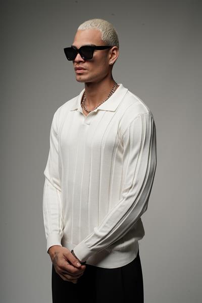 Fitilli Polo Yaka Kazak