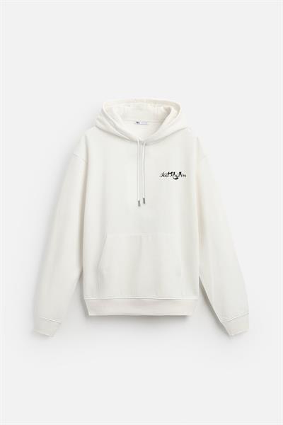 Kapuşonlu Elektro Man Baskılı Unisex Oversize Kalıp Hoodie