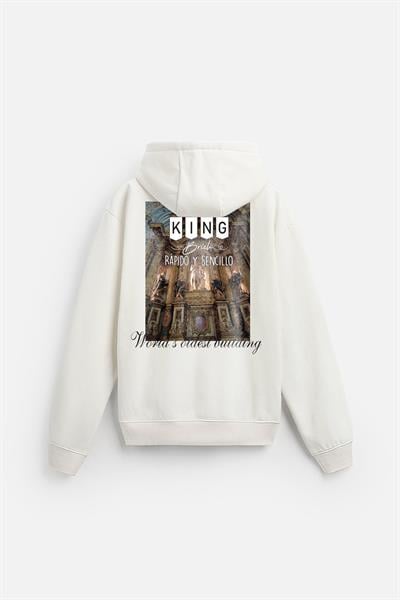 Kapuşonlu Rapido Y Sencıllo Baskılı Oversize Hoodie 