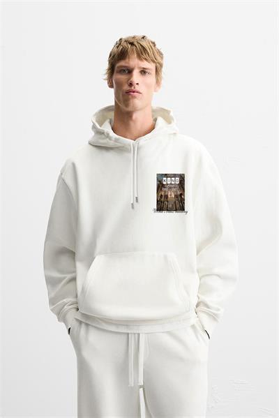 Kapuşonlu Rapido Y Sencıllo Baskılı Oversize Hoodie 