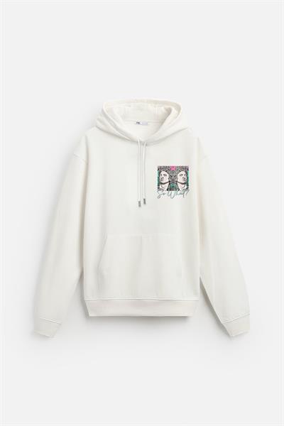 Kapuşonlu So What Baskılı Oversize Kalıp Unisex Hoodie