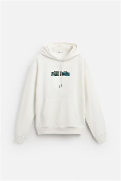 Kapuşonlu Van Goghe Baskılı Unisex Hoodie