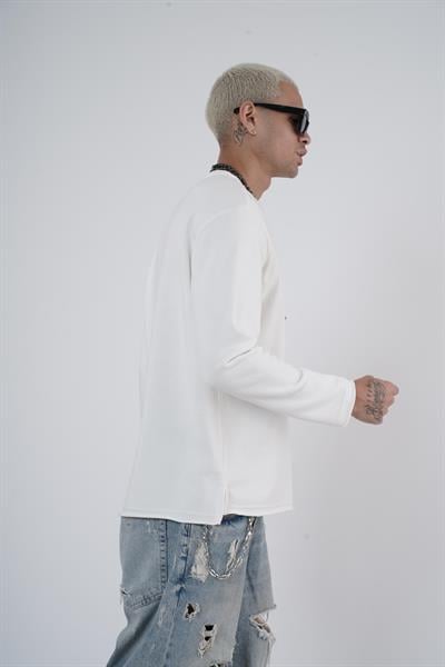 King Brich Pis Yaka Oversize Kalıp Erkek Sweatshirt