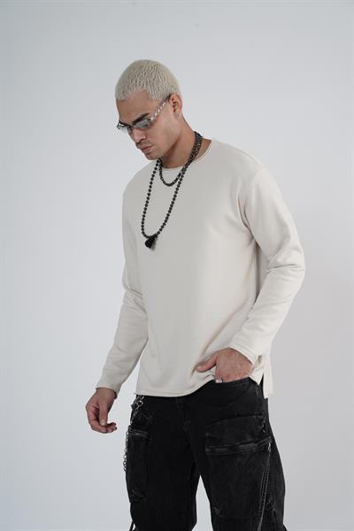 King Brich Pis Yaka Oversize Kalıp Erkek Sweatshirt