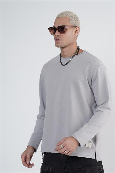 King Brich Pis Yaka Oversize Kalıp Erkek Sweatshirt