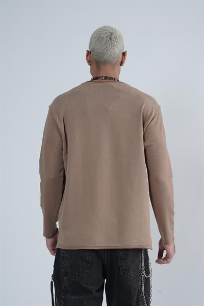King Brich Pis Yaka Oversize Kalıp Erkek Sweatshirt