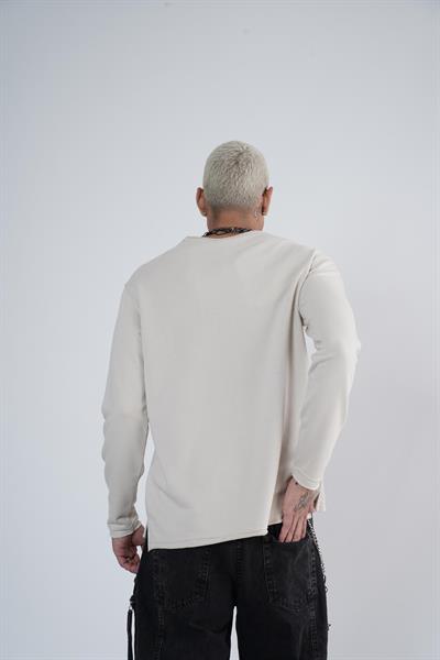King Brich Pis Yaka Oversize Kalıp Erkek Sweatshirt