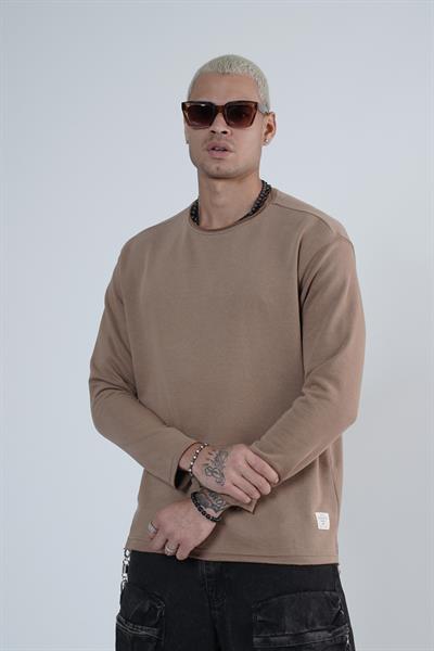 King Brich Pis Yaka Oversize Kalıp Erkek Sweatshirt