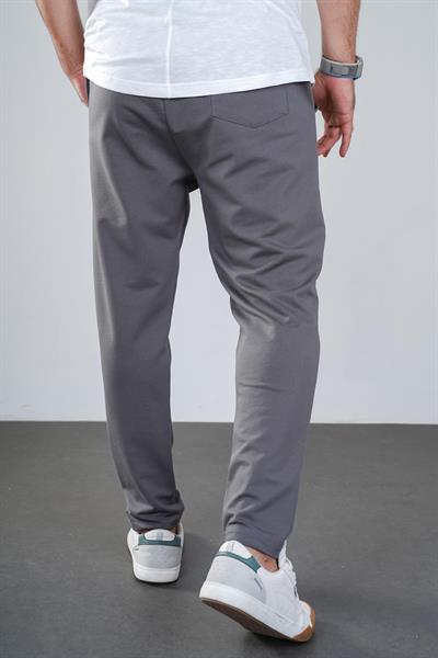 Kingbrich Beli Lastikli Baskılı Cepli Slim Fit Kalıp Erkek Alt Eşofman