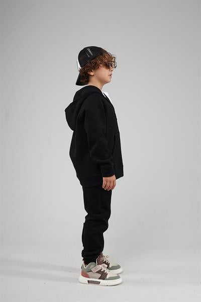 Kingbrich Kids Kapüşonlu Önü Fermuarlı Alt Üst Takım