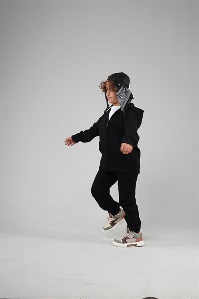 Kingbrich Kids Kapüşonlu Önü Fermuarlı Alt Üst Takım