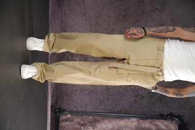 Kuşaklı Baggy Kalıp Gabardin Pantolon